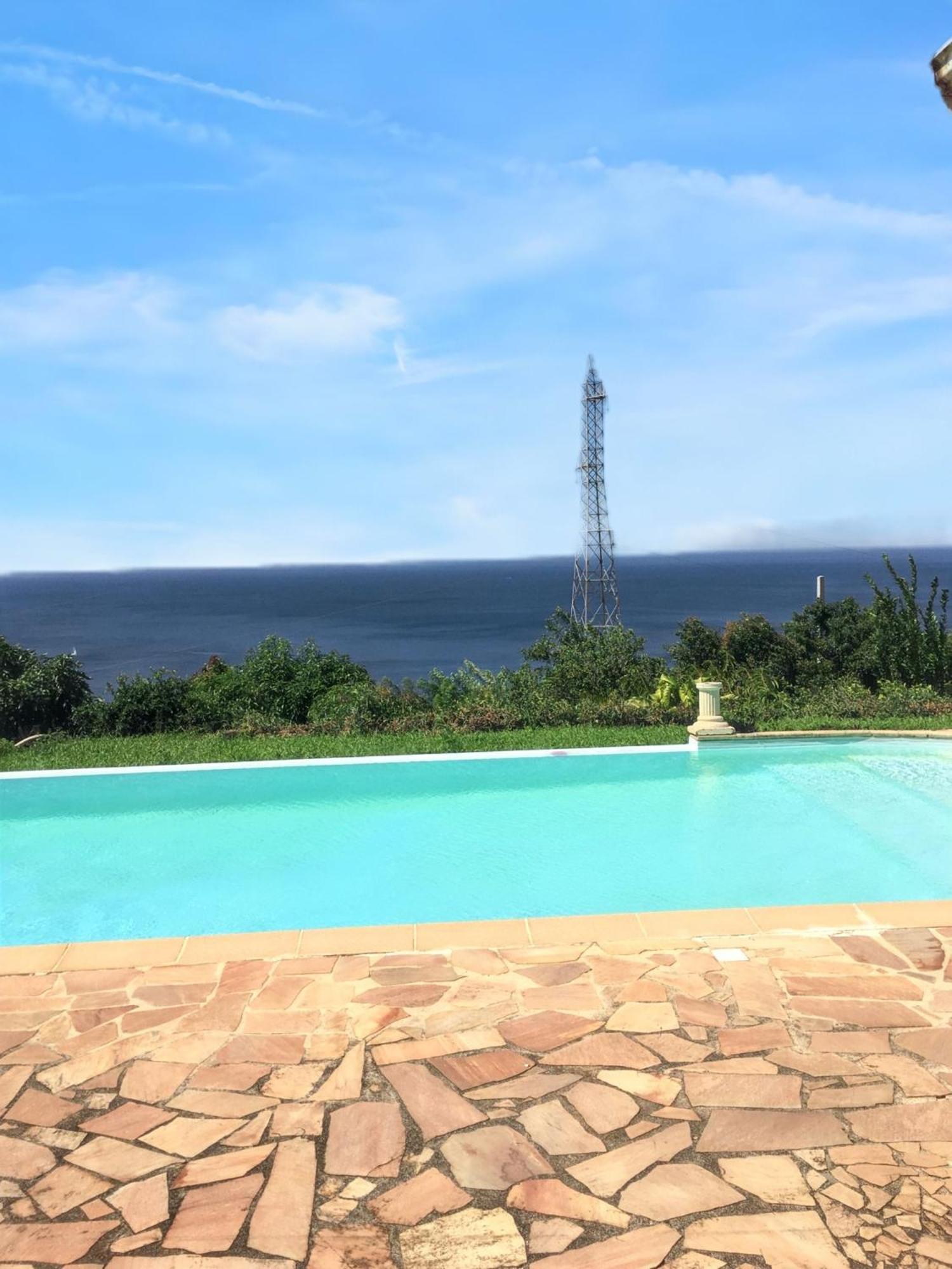 Villa Enchantee Avec Vue Sur Mer Et Piscine Au Carbet Le Carbet Luaran gambar